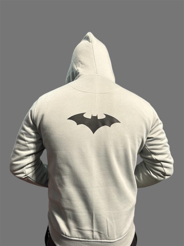 Frost Grey Colour Batman Hoodie - Image 2