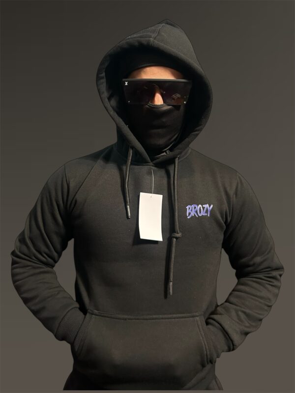 Charcoal Black Brozy Hoodie