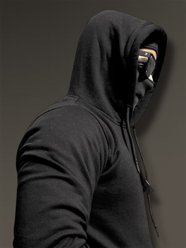 Charcoal Black Brozy Hoodie - Image 5